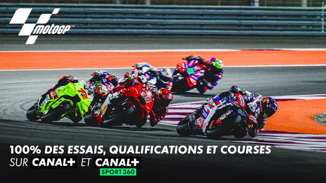 100% des essais, qualifications et courses sur Canal+ et Canal+ Sport 360